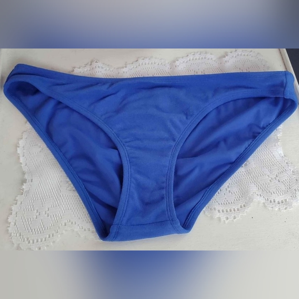 NWT Xhilaration Blue Cheeky Swim Bottom Bikini Bottom XL (12-14)